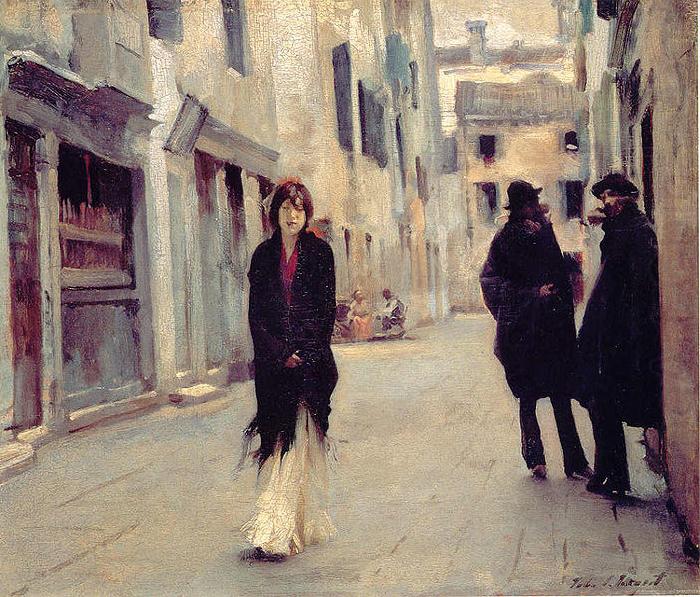 John Singer Sargent Street in Venice china oil painting image